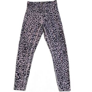Jessica Simpson Leopard Print Leggings Size Small High Waist Stretch Yoga Pants